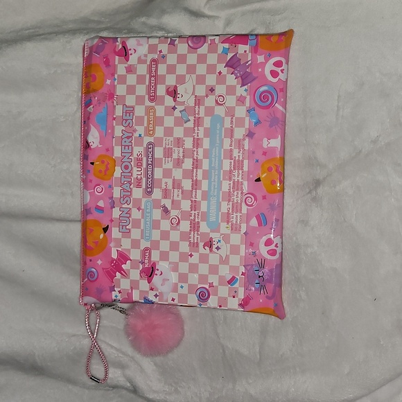 Halloween Stationary Reuseable Pouch Journal Colored Pencils Erasers Stickers - Picture 2 of 11